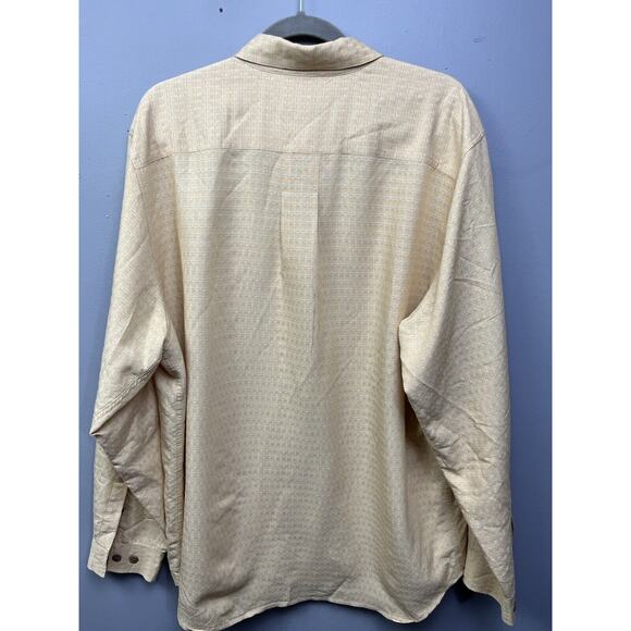 Original Island Sport Shirt‎ Mens XXL Yellow Plaid Hawaiian Casual Button-Front - Picture 2 of 7